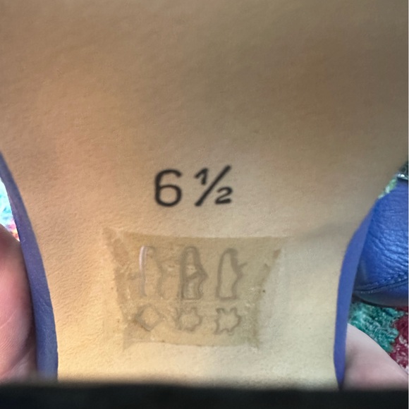 Fluevog LIKE NEW Prepare Buzz blue/green python platform clog - 6.5 (fits 6) - Picture 15 of 16